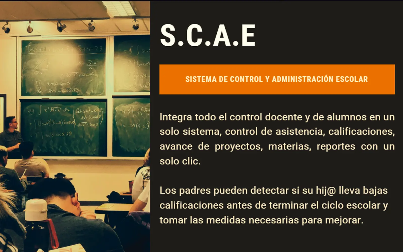 Captura del sistema SCAE