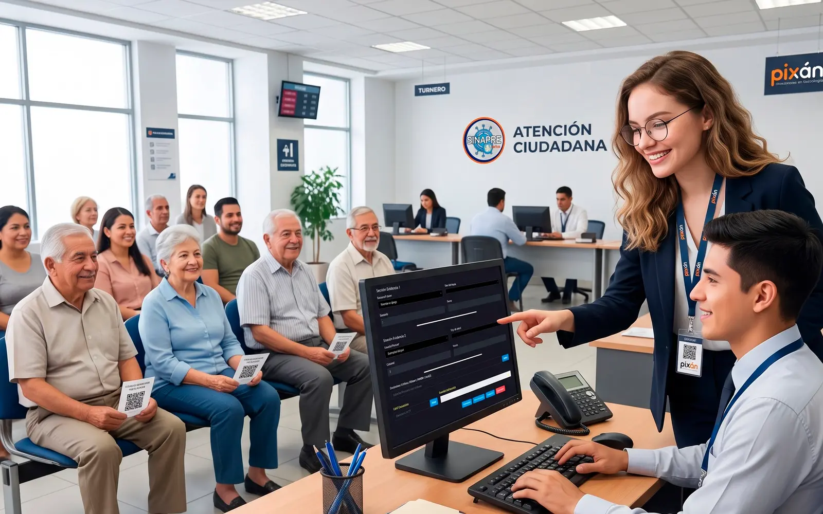 Captura del sistema SINAPRE